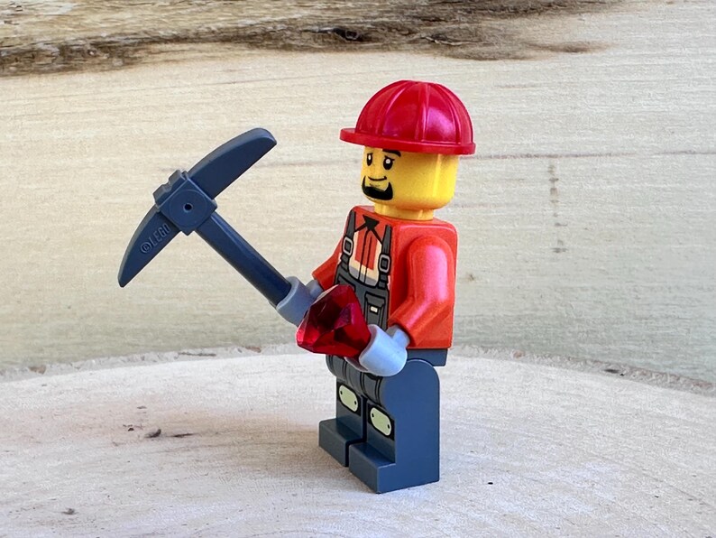 Male Construction Worker With Gray Overalls, Orange Safety Jacket, Red ...