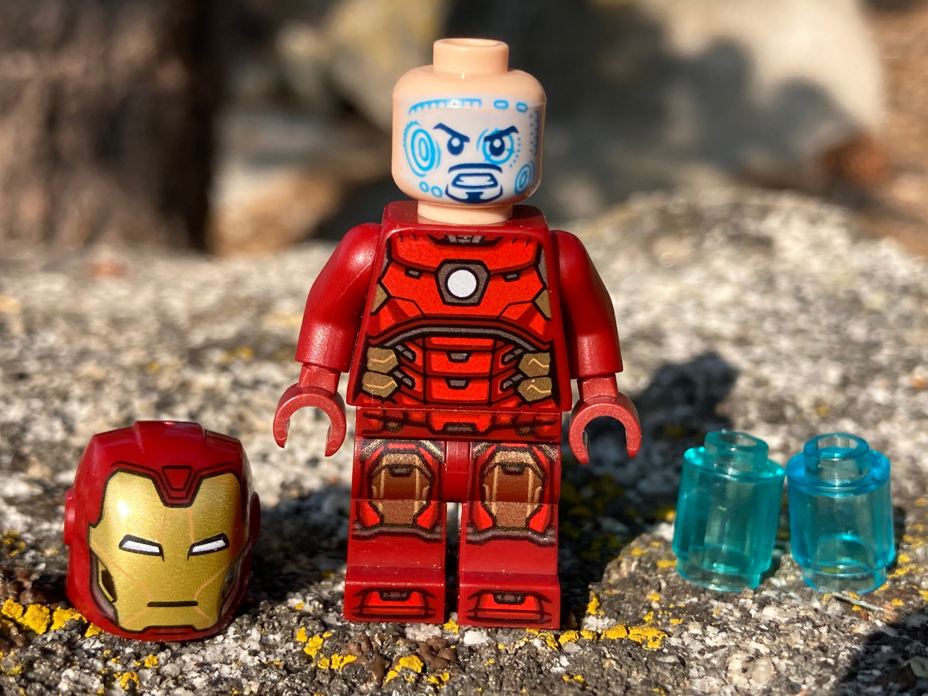 Iron man face lego hot sale