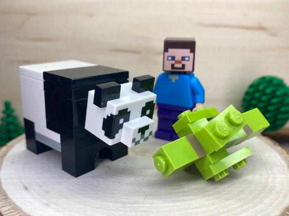 Lego® minepanda02 animal Minecraft, panda, brick built