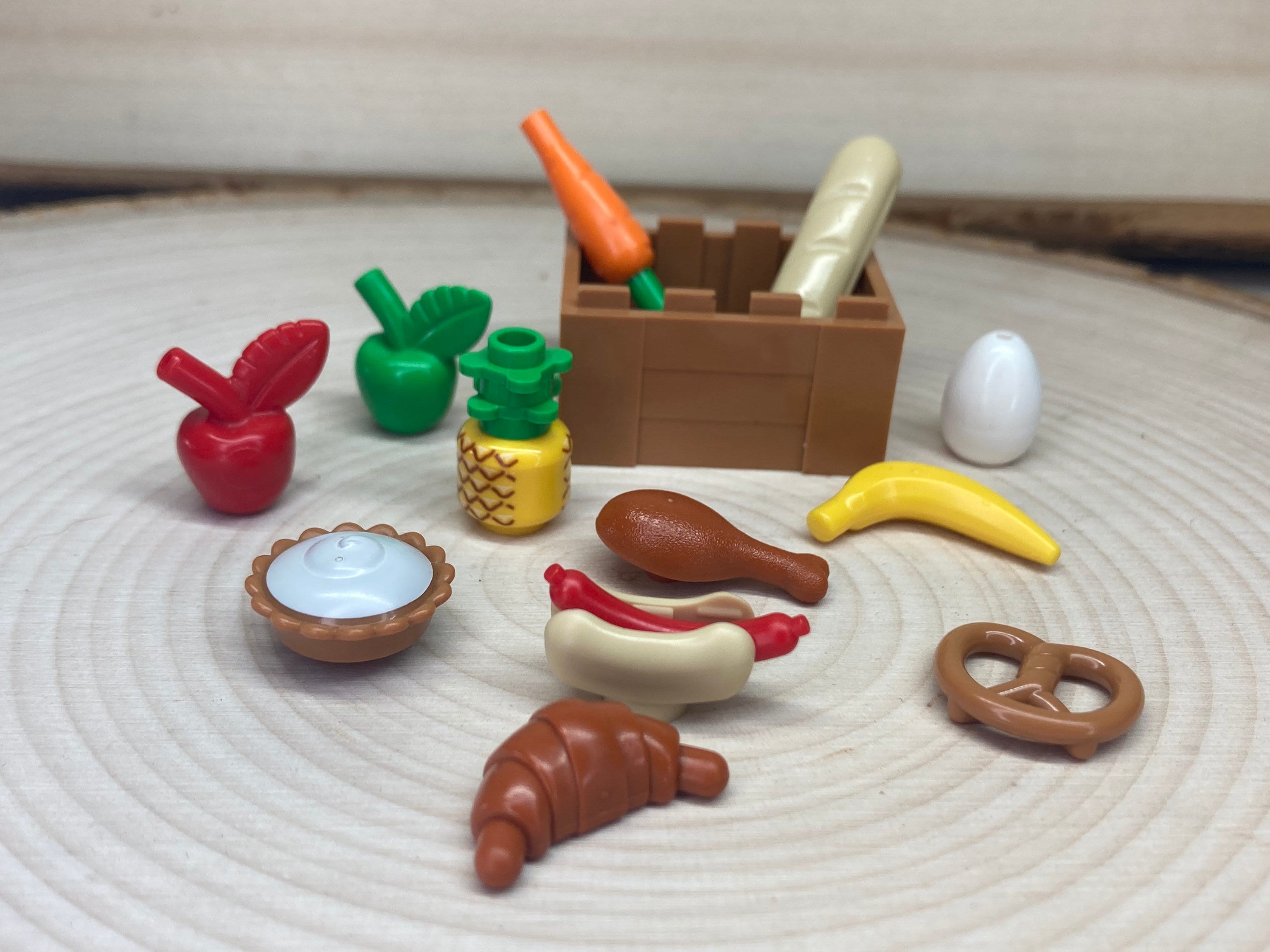 Crate of Various Food 12 Pack Genuine LEGO Accessory Etsy