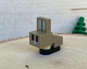 Dark Tan Minecraft Bunny / Rabbit Baby - MC, Genuine LEGO® Animal