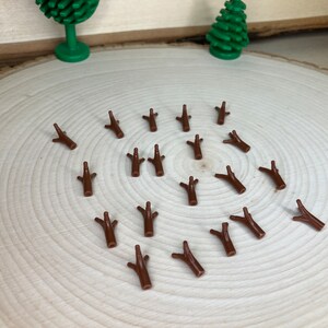 Lego Tree Stems 20-pack Reddish Brown Plant Flower Stem With Bar & 3 Stems – Genuine ...