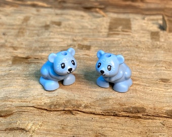 Hamster With Black Eyes Nose and Mouth and White Muzzle Pack of 2 Genuine LEGO Animal Etsy UK
