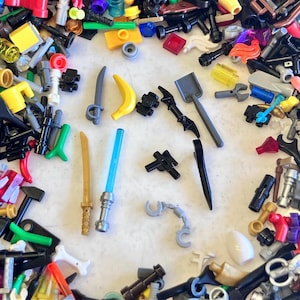 20-Piece Minifigure Accessory Pack (Food, Weapons & Tools) – Authentic LEGO® Parts (FREE Domestic Shipping)