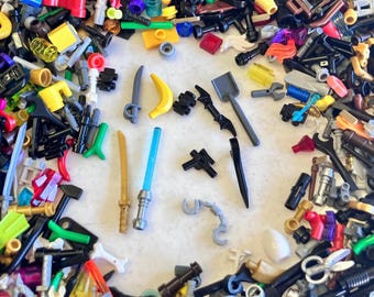 20-Piece Minifigure Accessory Pack (Food, Weapons & Tools) – Authentic LEGO® Parts (FREE Domestic Shipping)