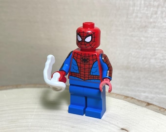 Spider-Man - Printed Blue Arms, Plain Legs shooting a web - Genuine LEGO® Minifigure