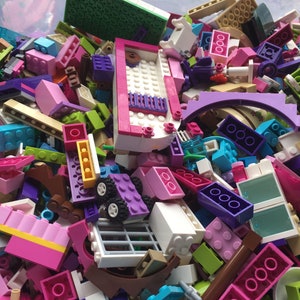 Friends Colors ONLY bulk by the Pound, Pastel Colors, Parts and Pieces - Clean 100% Genuine LEGO®
