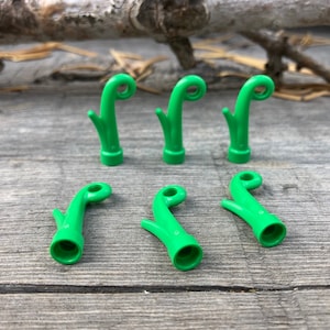 Bright Green Plant Grass Stem, 6 pack - Genuine LEGO® Landscape Piece