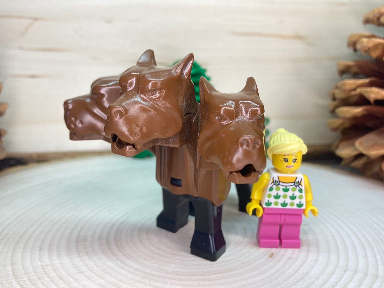 Brown Three headed Dog fluffy Harry Potter Genuine LEGO Animal Etsy
