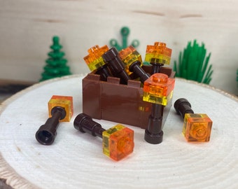 Crate of Torches, 8 Pack – Genuine LEGO® Accessory