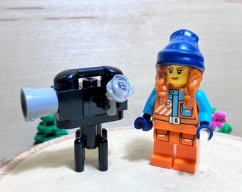 Female Arctic Explorer Videographer with Video Camera - Genuine LEGO® Minifigure