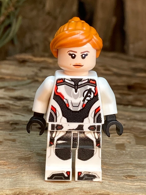 Black Widow in White Jumpsuit Super Heroes Avengers Endgame Genuine LEGO Minifigure Etsy Canada