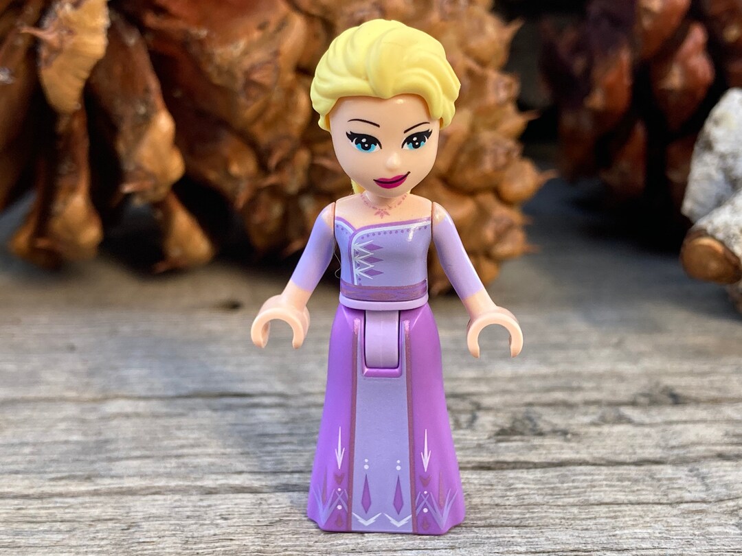 Elsa in Lavender and Medium Lavender Dress  Disney Princess Genuine LEGO  Minifigure - Etsy