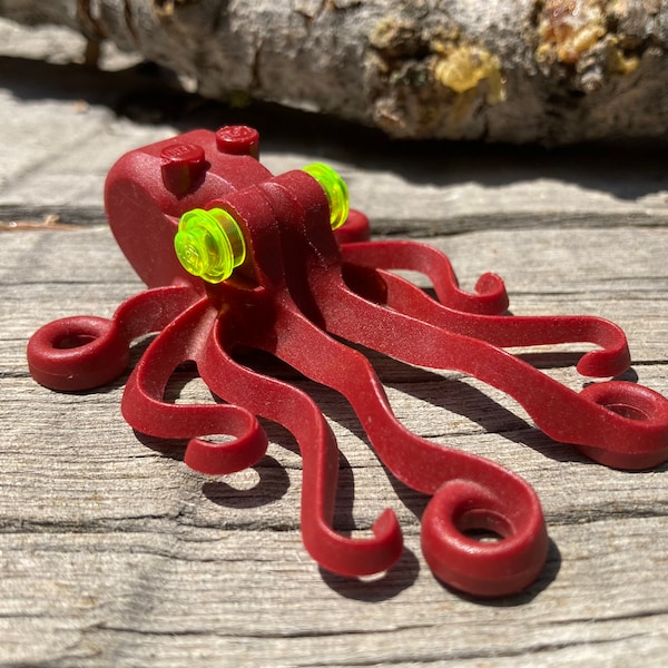 Dark Red Octopus - Genuine LEGO® Animal