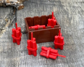 Dynamite 6-Pack with a Crate - Genuine LEGO® Accessory