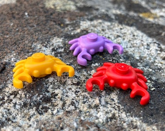 Cute Crab, Crustacean Water Animal, 2 Pack - Genuine LEGO® Animal