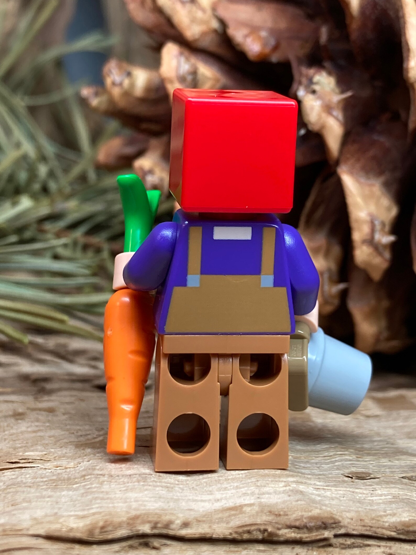 Farmhand With a Bucket and Carrot - MC, Genuine LEGO® Minifigure - Etsy