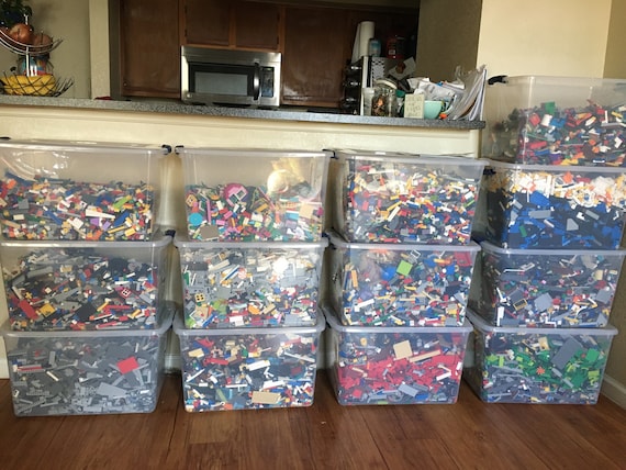 Clean 100 Genuine LEGO by the Pound 3 Pound Box Etsy Hong Kong