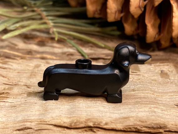 Dachshund With Black Eyes and Nose and Tan Markings Genuine LEGO® Animal -   Norway