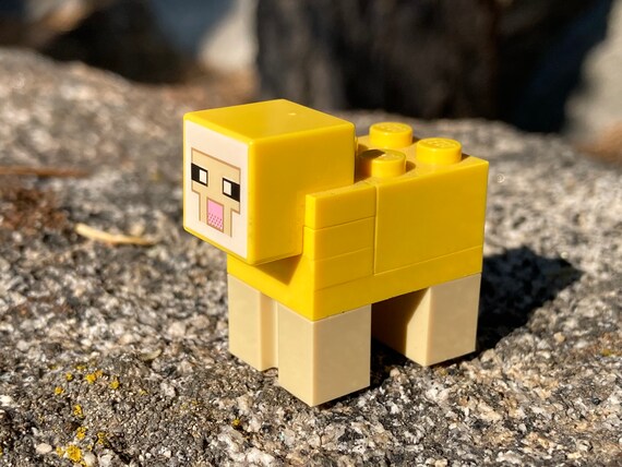 Yellow Sheep MC Genuine LEGO Animal Etsy UK