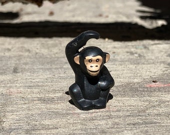 Black Chimpanzee with a Light Nougat Face - Genuine LEGO® Animal