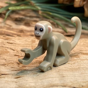 Dark Tan Monkey with Light Nougat Face and Ears - Genuine LEGO® Animal