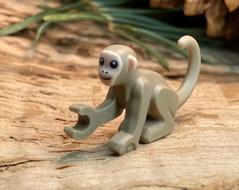 Dark Tan Monkey with Light Nougat Face and Ears - Genuine LEGO® Animal