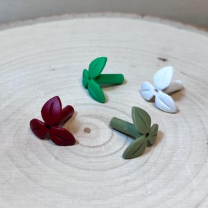 10-Pack Plant Stem with 3 Leaves and Bottom Pin - Genuine LEGO® Nature