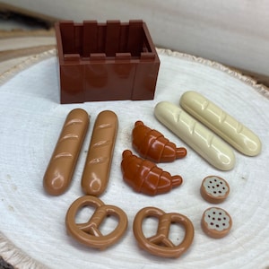 Baker&#39;s Food Pack, Brot, Brezeln, Croissants, Kekse, 10er Pack - Echtes LEGO® Zubehör