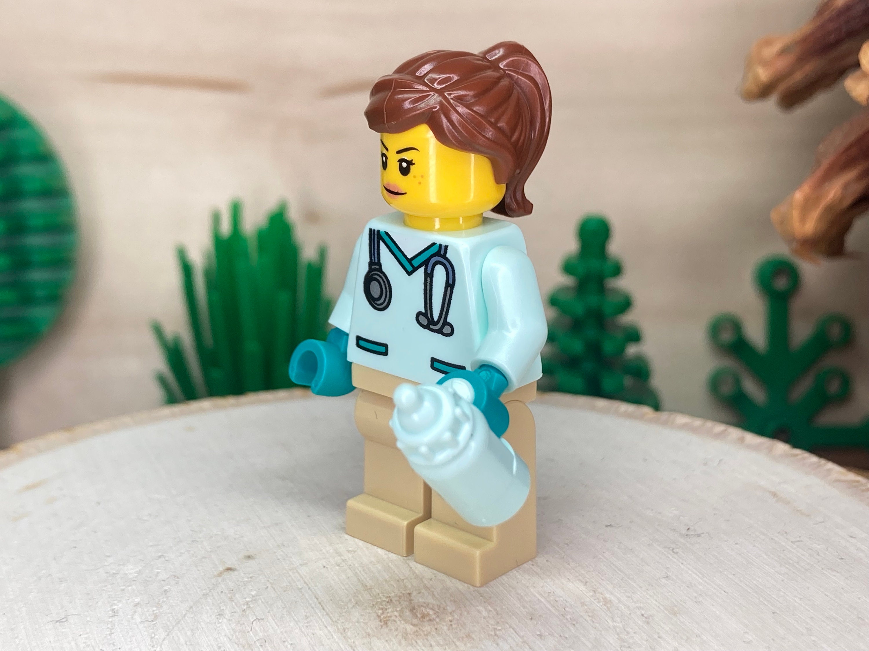 Design personalizzato MOC LEGO® Fiori in vaso Piante di geranio Accessori  paesaggistici City Garden per accessori per minifigure per LEGO Friends -   Italia