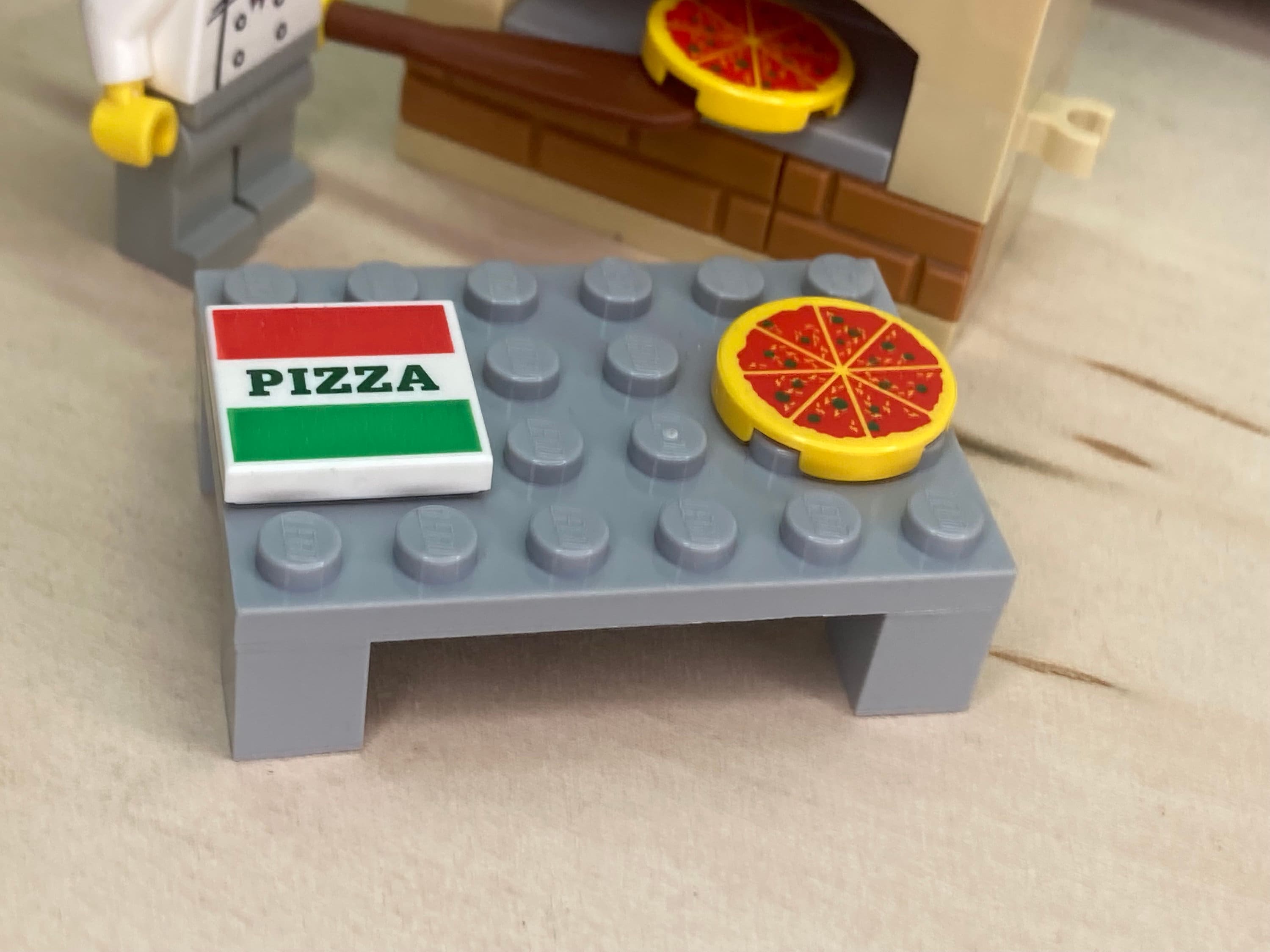 Pizza Maker With Oven and Pizza s Including Digital Instructions Genuine LEGO Custom Scene Etsy Canada