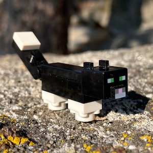 Black and White Cat - MC, Genuine LEGO® Animal