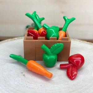 Crate of Food; Carrots and Apples, 8 Pack - Genuine LEGO® Accessory