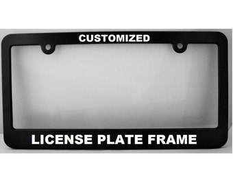 License Plate Frame Etsy