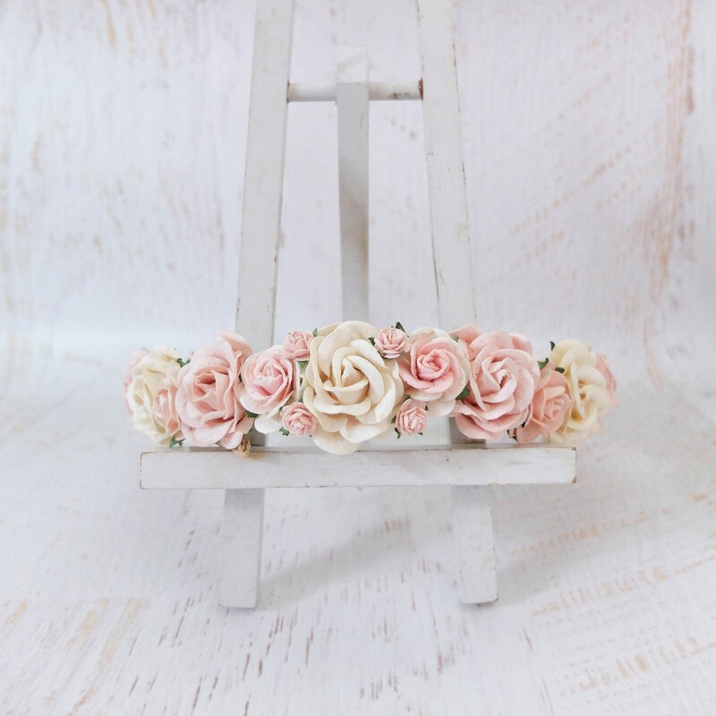 fresh flower wedding headpieces