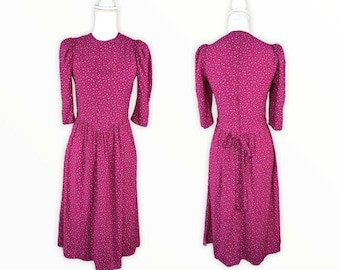 Vintage Brooks Brothers 1980 Romantic Dress Cottagecore Farmcore Prairie Size 4