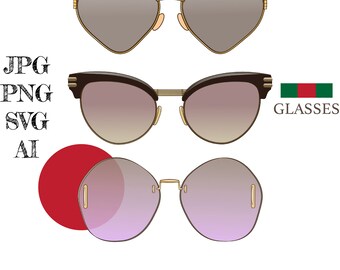 Sunglasses svg, Sunglasses PNG, Sunglasses Vector, Sunglasses Clipart, Luxury Sunglasses Clipart, Luxury Glasses vector, Luxury Glasses SVG