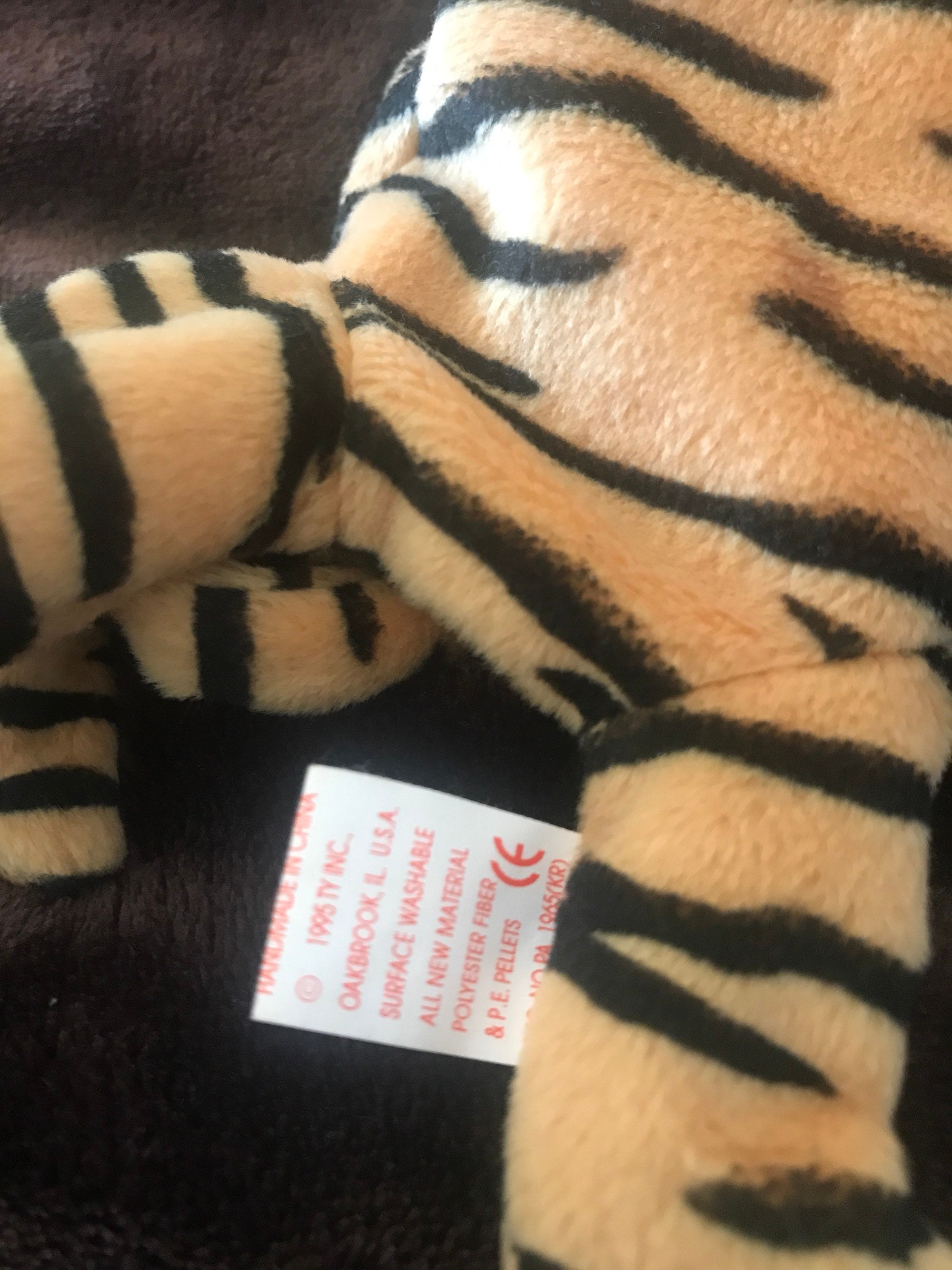 Rare Stripes 1995 beanie baby | Etsy