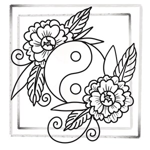 17+ Yin Yang Coloring Pages