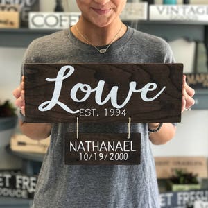 Family Gift Reclaimed Wood Custom Family Name Signs image 6