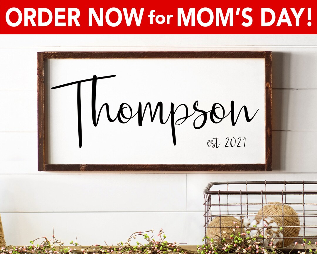 Last Name Sign Wedding Gift Family Name Wood Sign Custom - Etsy Hong Kong