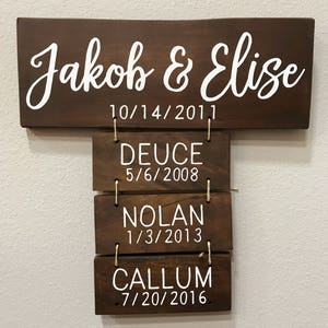 Family Gift Reclaimed Wood Custom Family Name Signs image 4