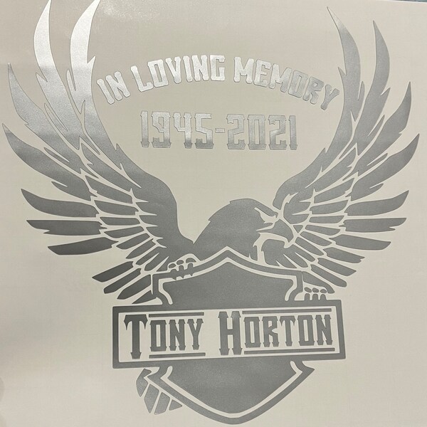 In Memory of Harley Decal Etsy