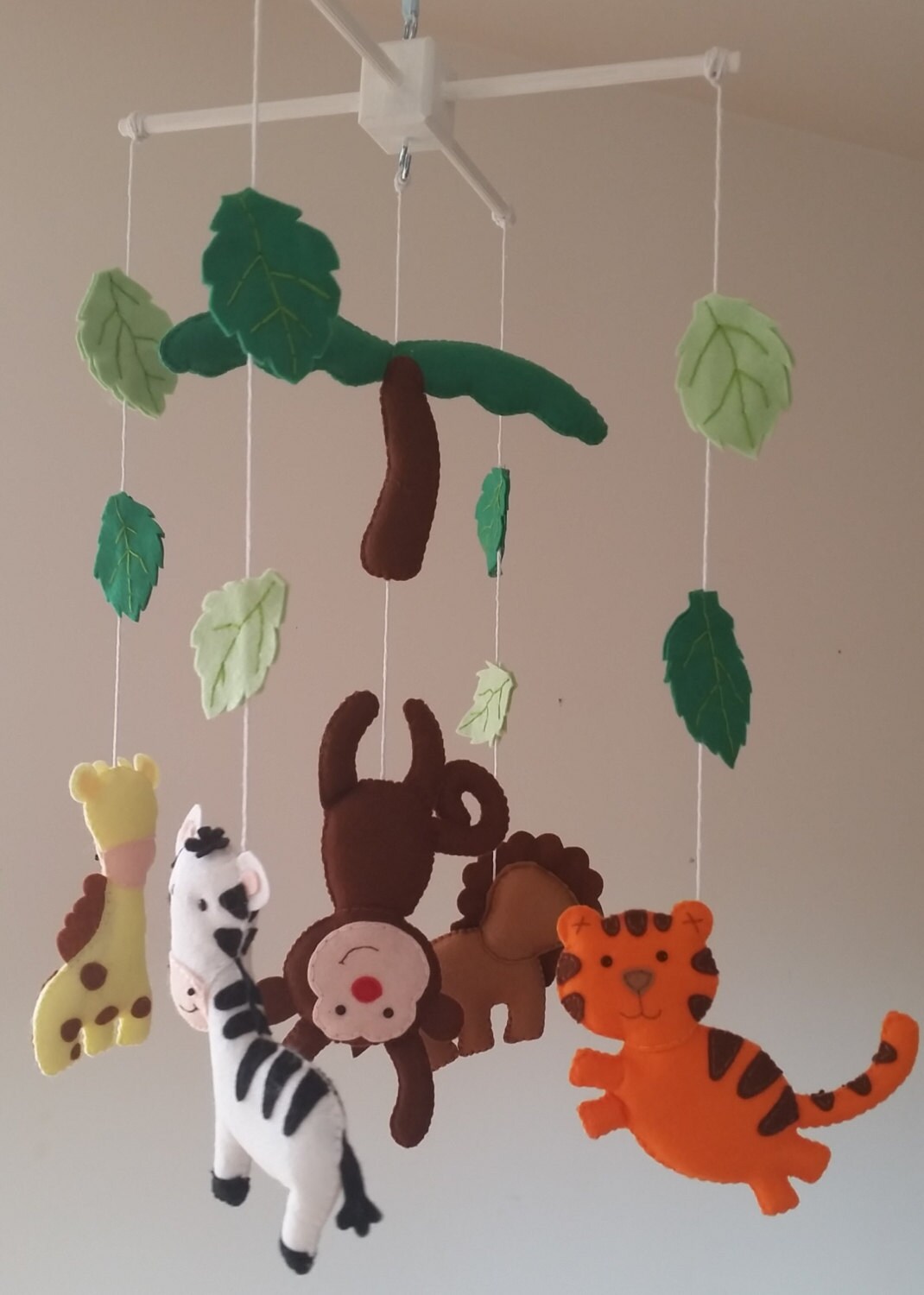 Baby Cot Mobile Jungle Animals Mobile Safari Mobile Safari Etsy UK