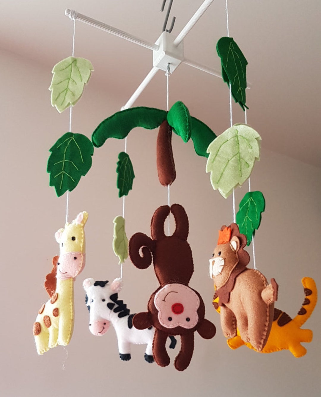 Baby Cot Mobile, Jungle Animals Mobile, Safari Mobile, Safari Bedroom, Jungle Safari Nursery