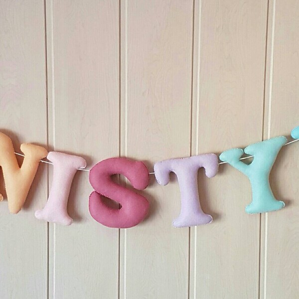 Fabric Name Banner Etsy