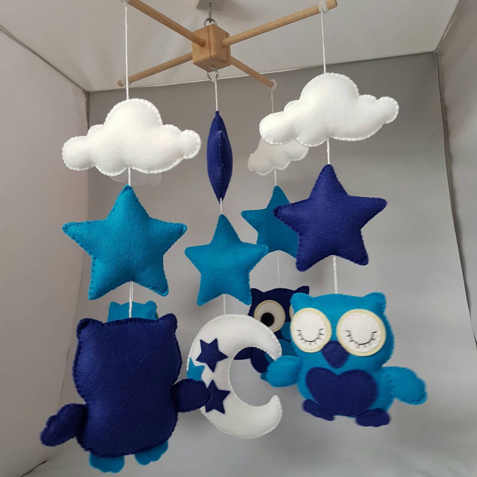 Baby mobile cot mobile crib mobile owls mobile moon Etsy