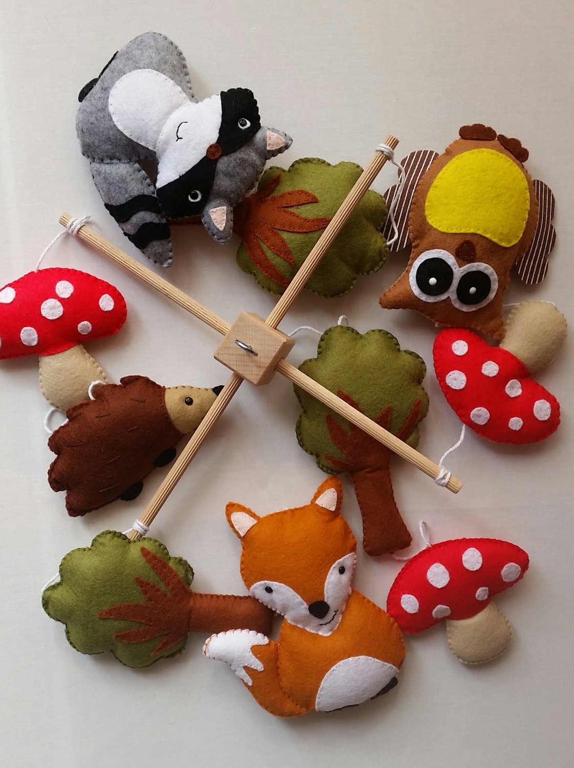 Woodland Baby Cot Mobile Cot/crib Mobile Baby Mobile Etsy