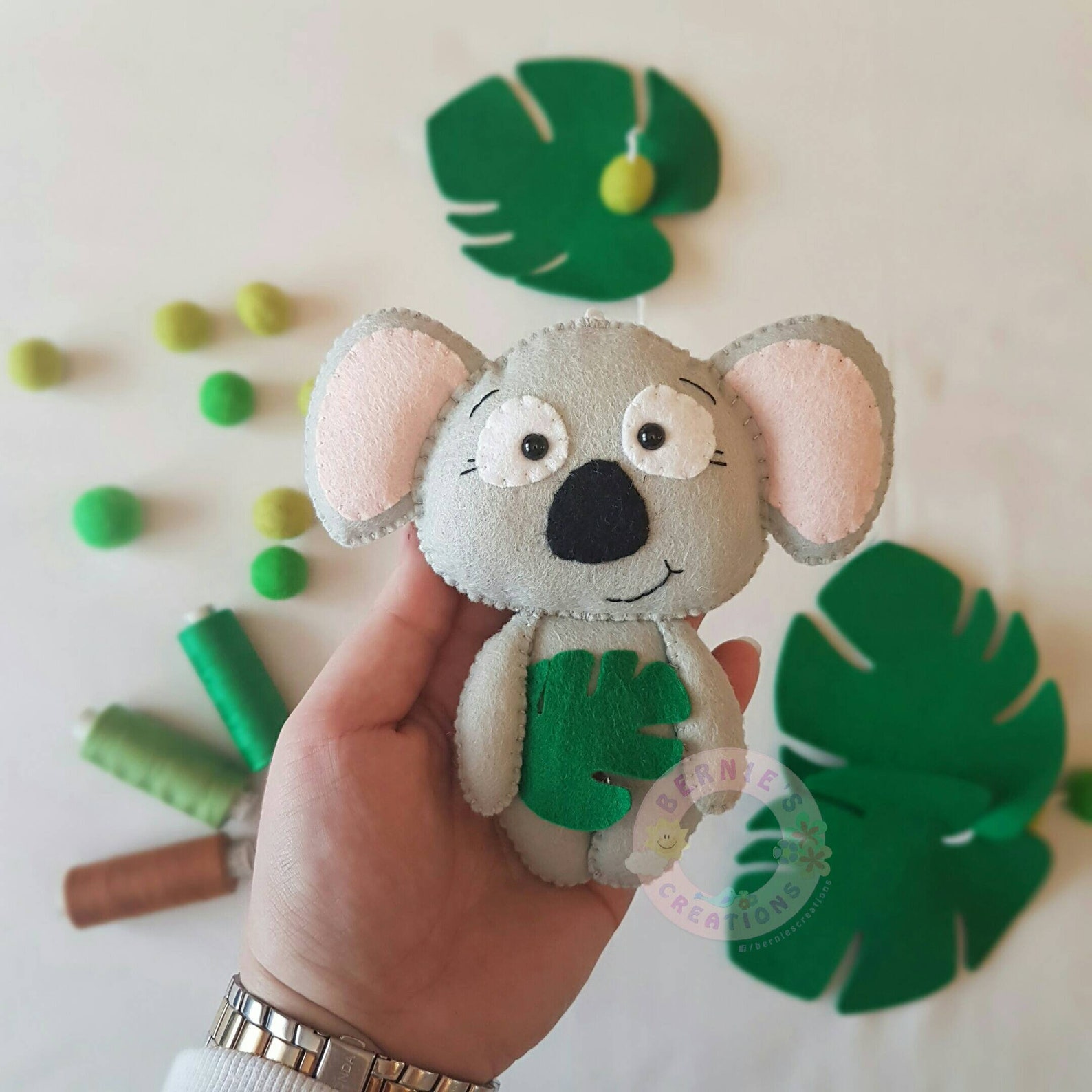 Baby Cot Mobile Safari Animals Jungle Animals Nursery Decor Etsy