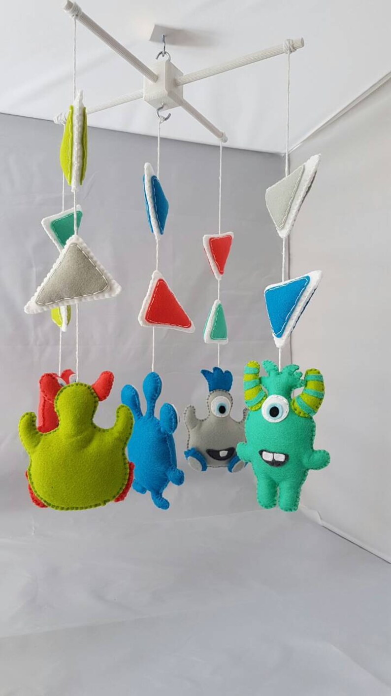Baby mobile alien mobile monsters mobile cot mobile crib Etsy